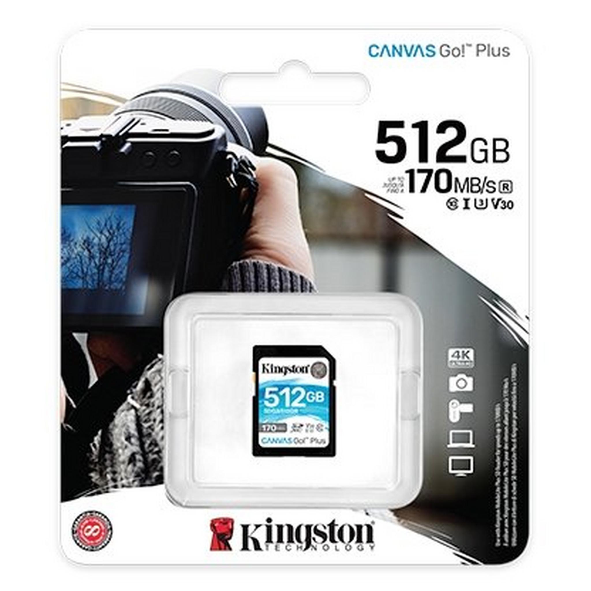 Kingston Go Memory Card 512GB SDXC CGP UHS-I Plus SD