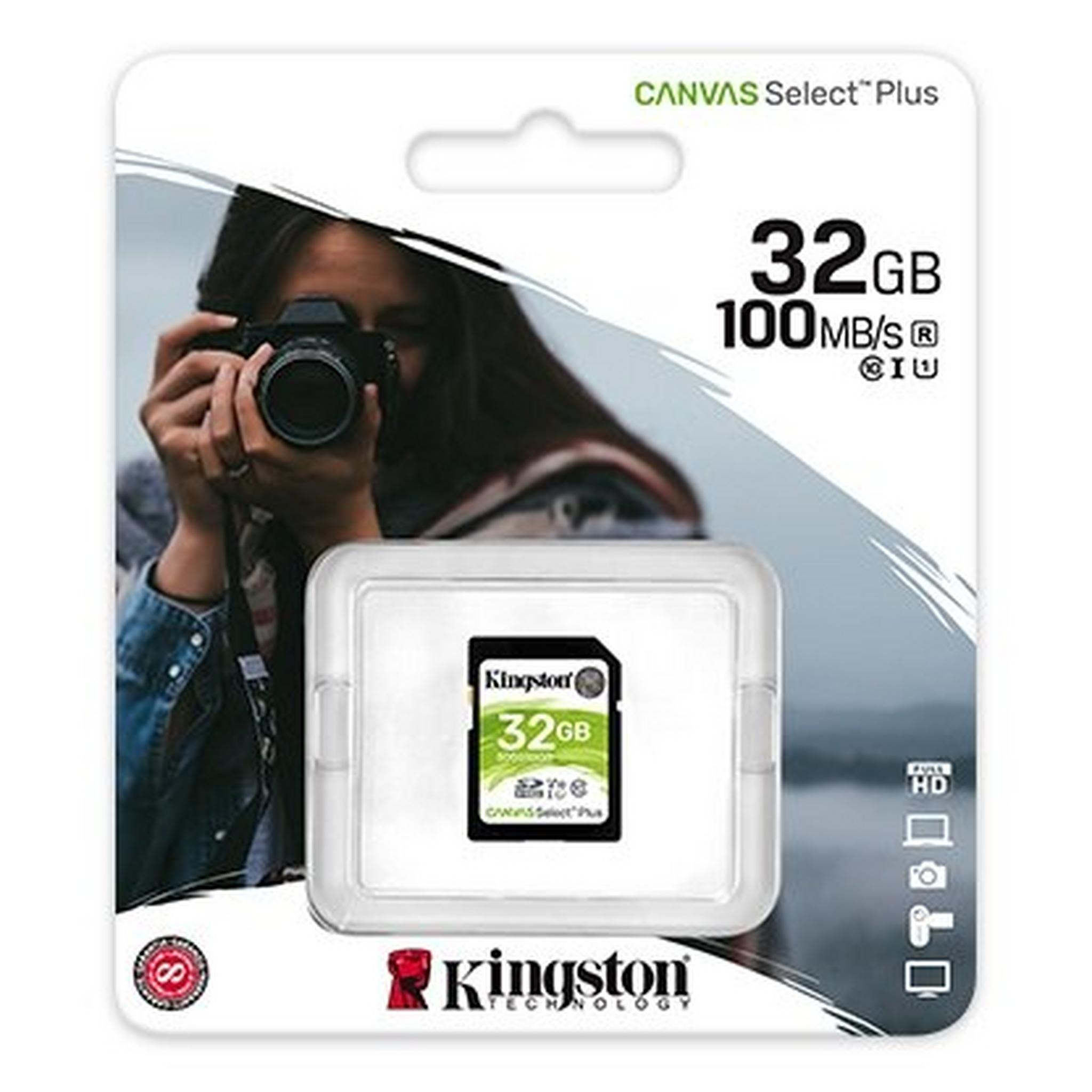 Kingston Canvas Select Memory Card 32GB SDXC UHS-I Plus SD Card