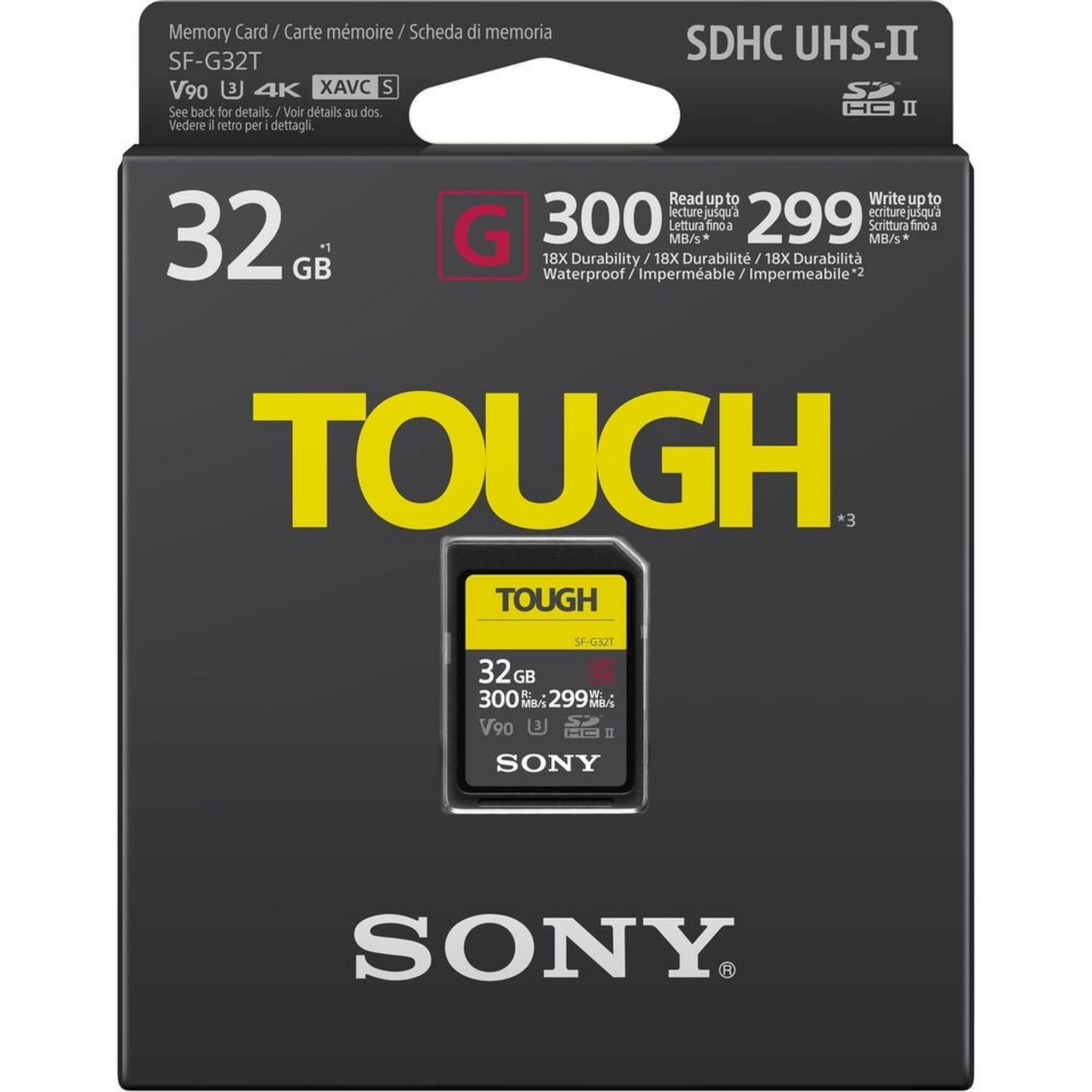 Sony Memory Card 32GB SF-G Tough Series UHS-II SDHC