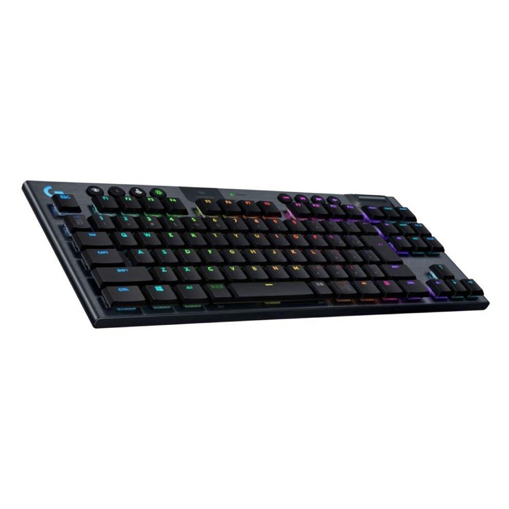 Buy Logitech g915 tkl lightspeed wireless rgb mechanical gaming keyboard, 920-009537 - black in Kuwait