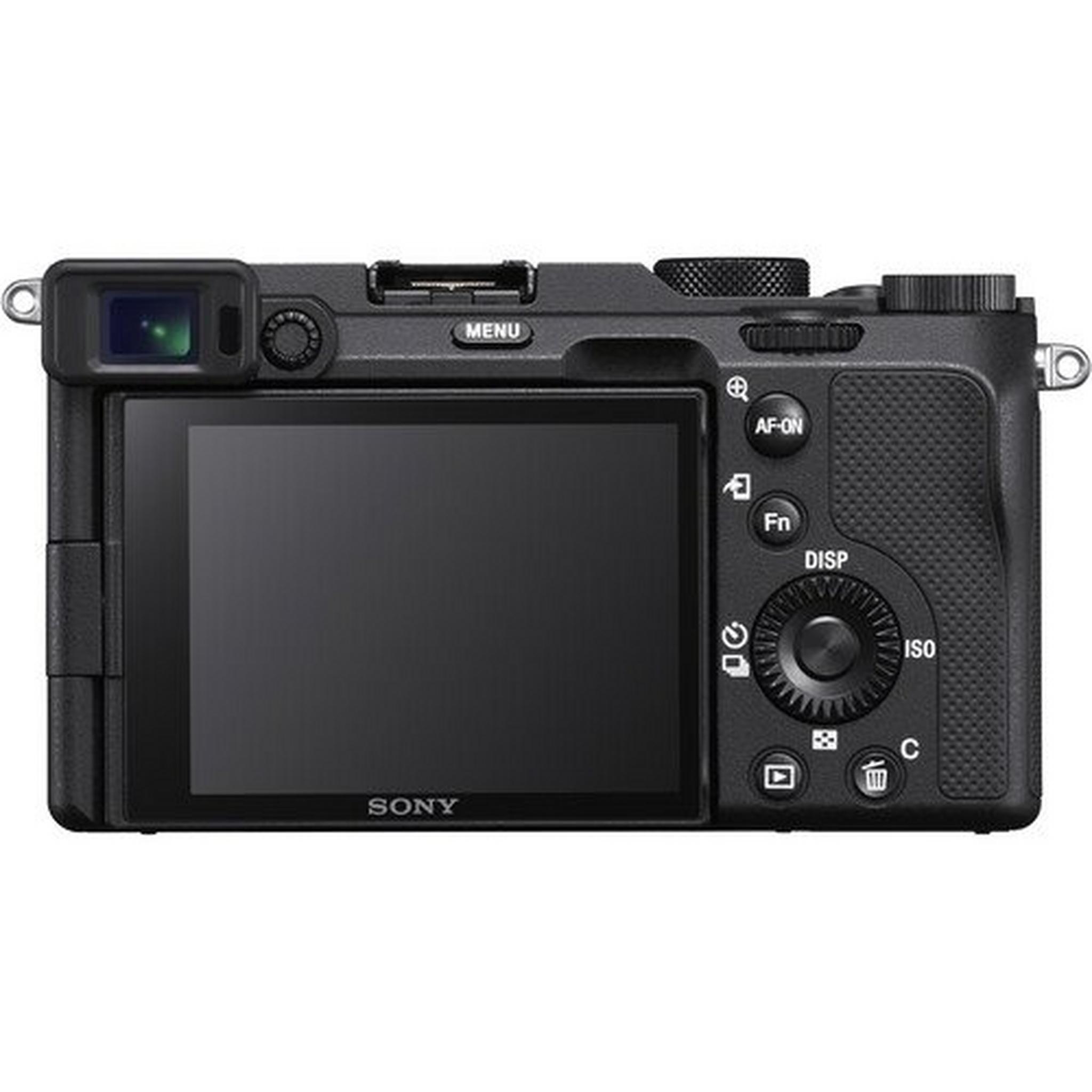 كاميرا سوني الفا ايه 7 سي الرقمية بدون مرآه (هيكل فقط) - أسود