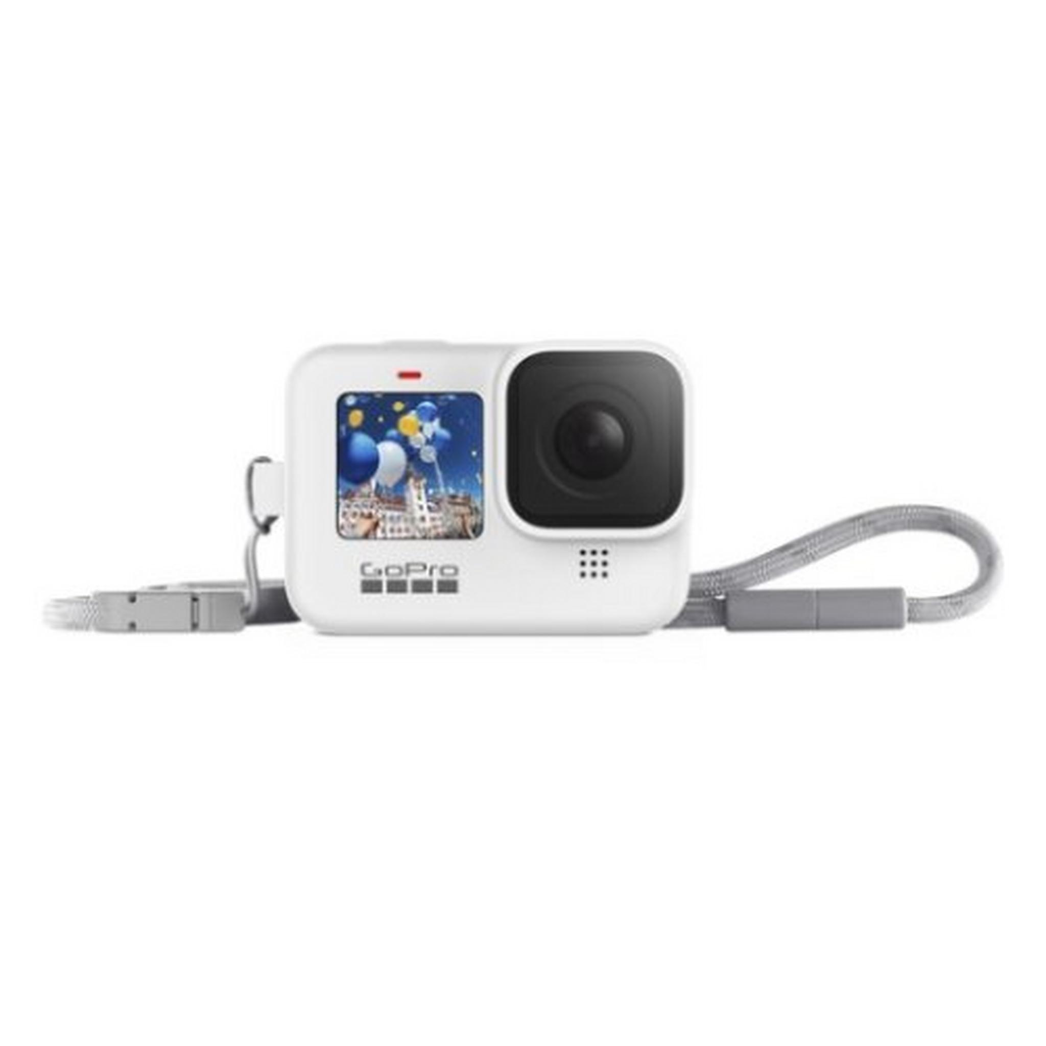 GoPro Hero9 Black Camera Sleeve + Lanyard - White