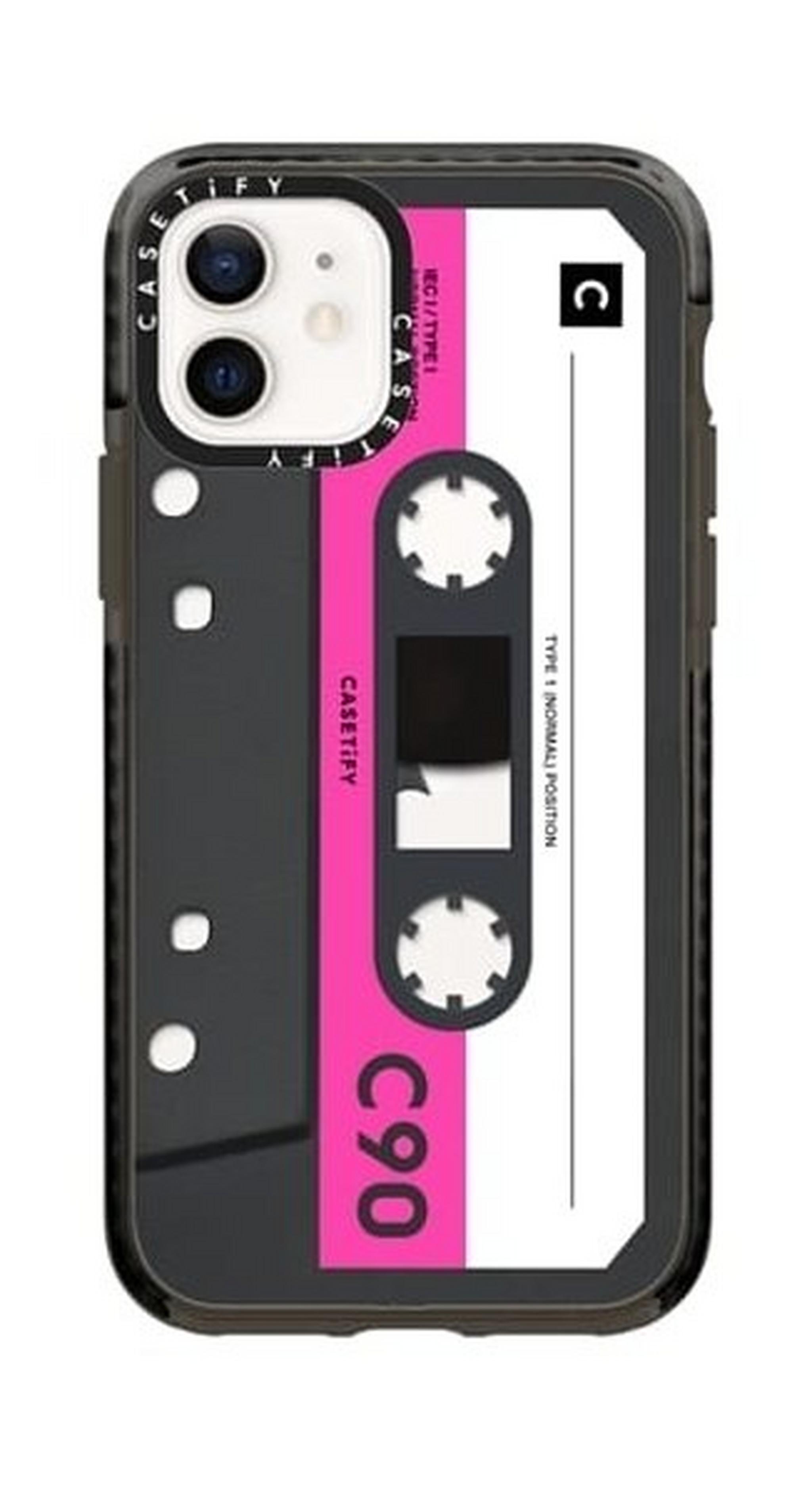Casetify Cassette iPhone 12 Mini Back Case - Pink