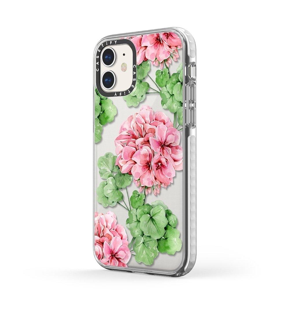 Casetify Watercolor Flower iPhone 12 Mini Back Case - Clear