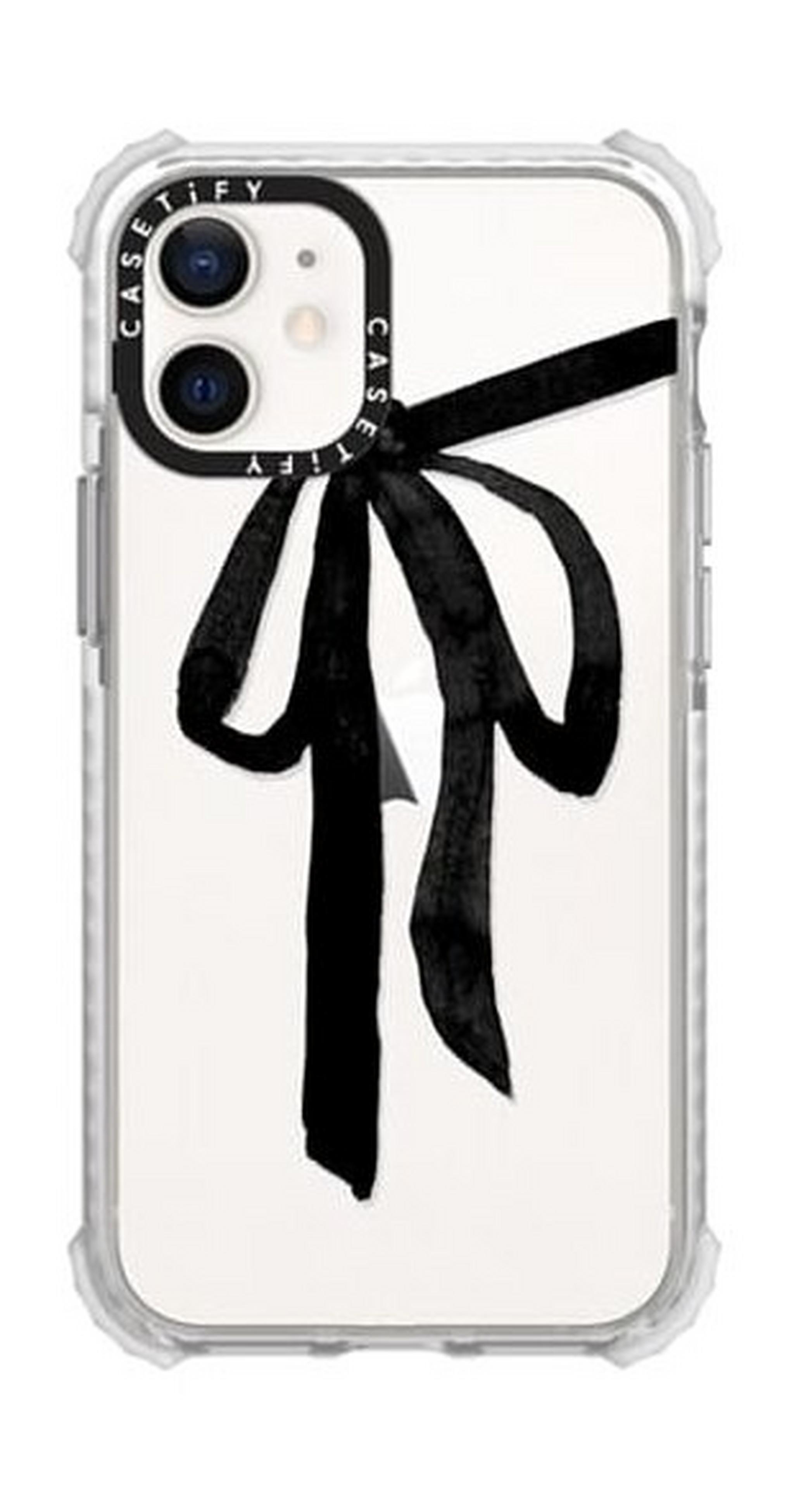 Casetify Minimal Bow iPhone 12 Mini Back Case - Clear