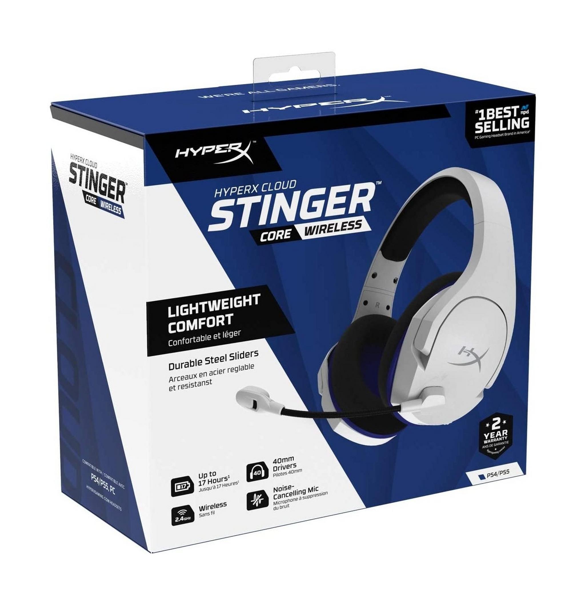HyperX Cloud Stinger Core Wireless Gaming Headset - White