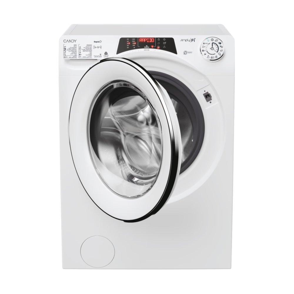 غسالة ونشافة تحميل أمامي من كاندي سعة غسيل 14 كجم وسعة تجفيف 9 كجم، واي فاي + بلوتوث، ROW41496DWMC-19 - أبيض