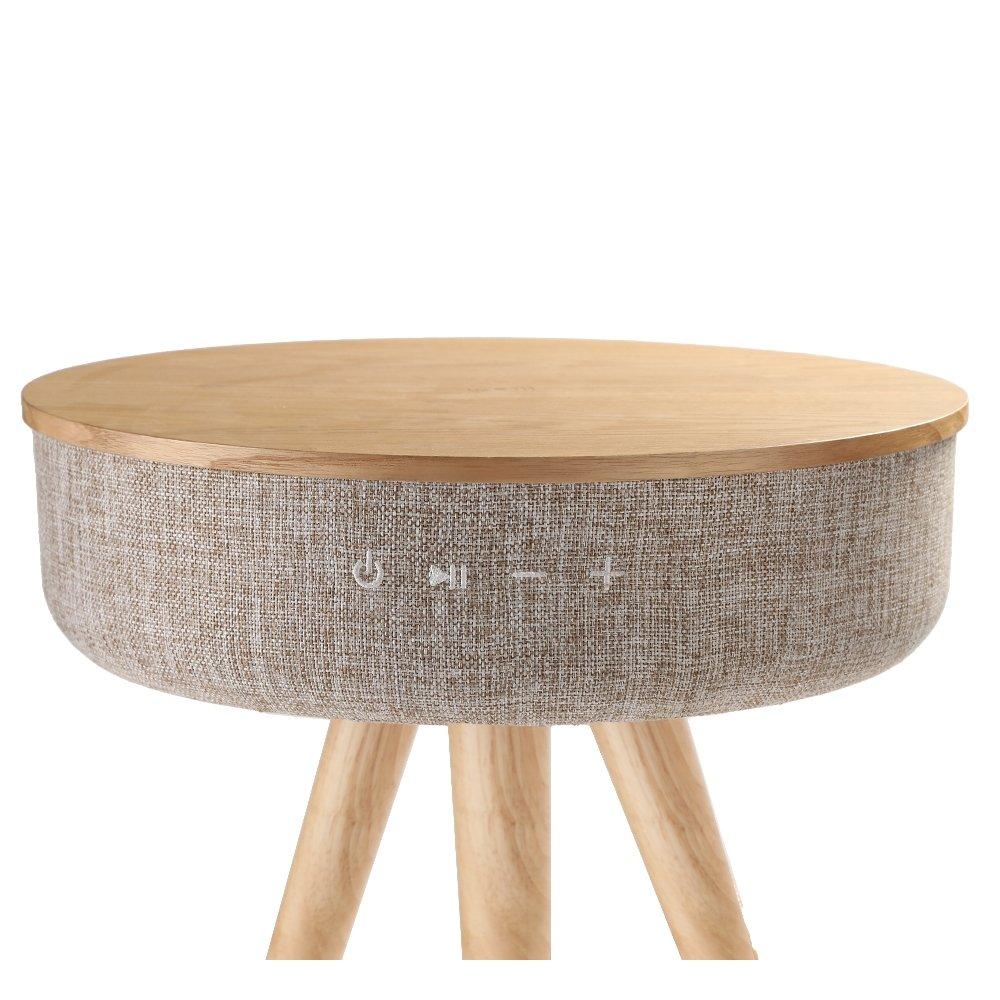 مكبر صوت بتقنية البلوتوث وشحن لاسلكي بشكل طاولة من ونسا - بيج