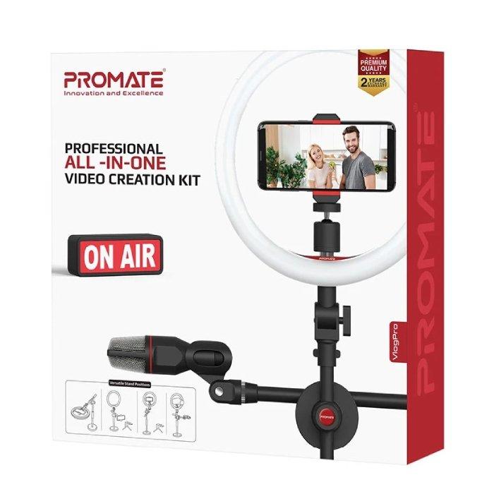 Promate VlogPro Proffessional All-In-One Video Creation Kit