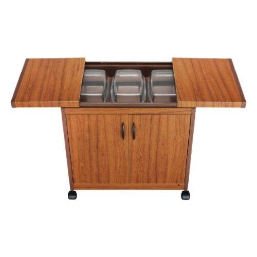 Buy Wansa trolley teak, 3 plates, 360w, 3dtsllb - wood in Saudi Arabia