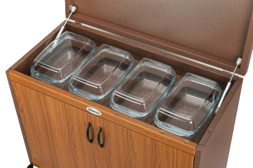 Wansa Trolley Teak 4 Dishes (4DTLL)