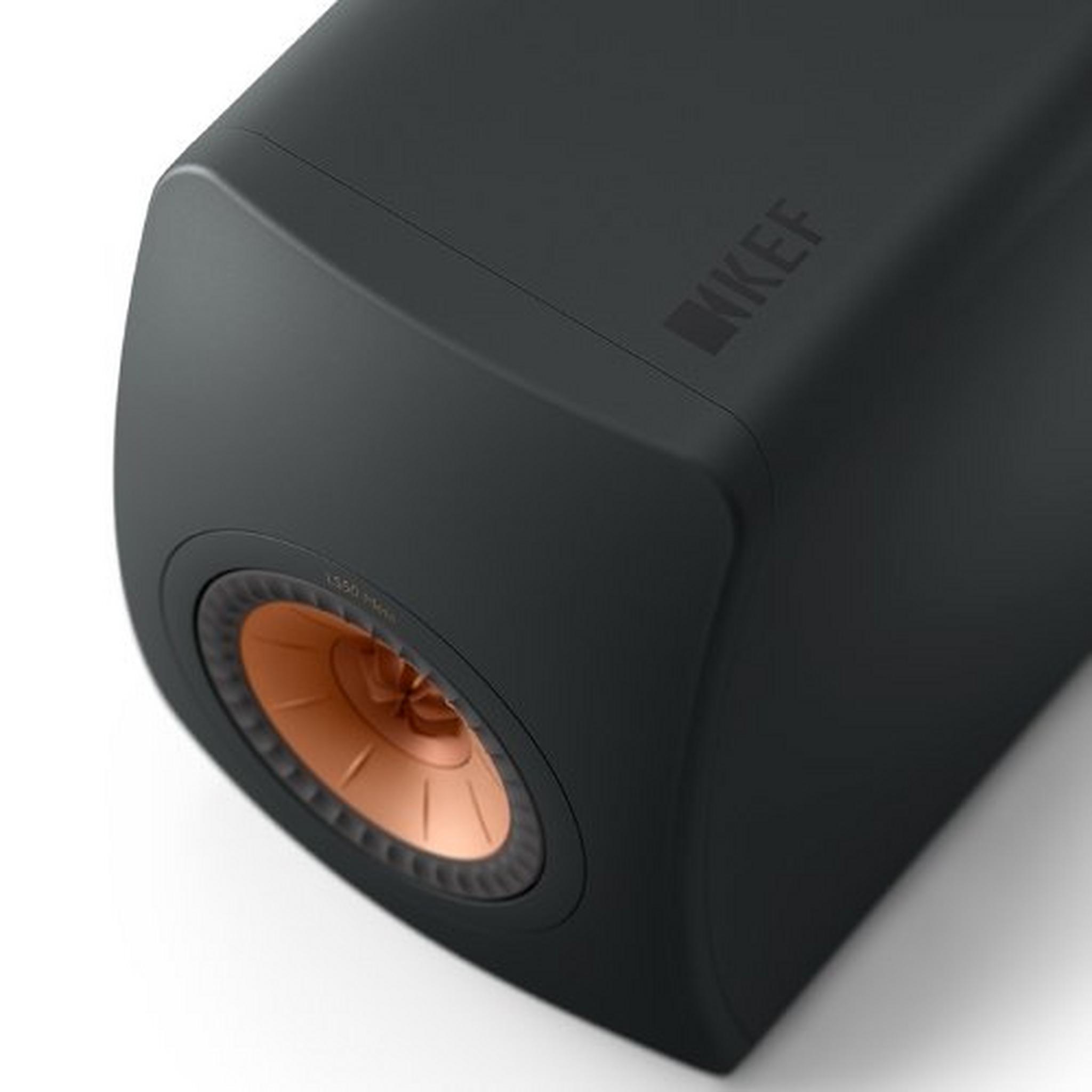 مكبر صوت ميتا بوك شيلف بقوة 100 واط من كيف (LS50) - أسود