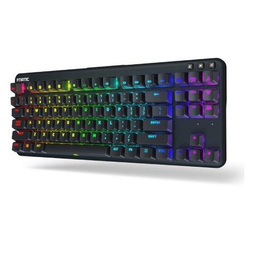 Fnatic Ministreak RGB Tenkeyless Gaming Keyboard - Silent Red Switch US Layout