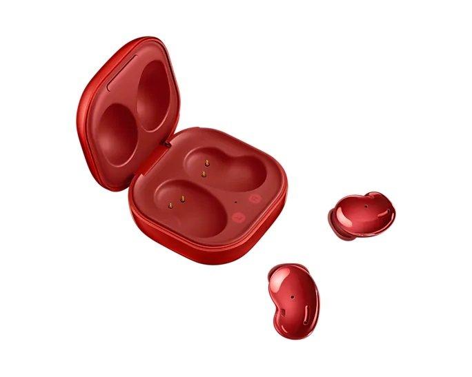 سماعات سامسونج جالاكسي بادز لايف اللاسلكية – أحمر (SM-R180NZRAMEA)