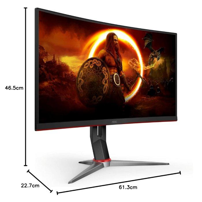 AOC Curve Gaming Monitor, 27-ich FHD, 240Hz, C27G2Z