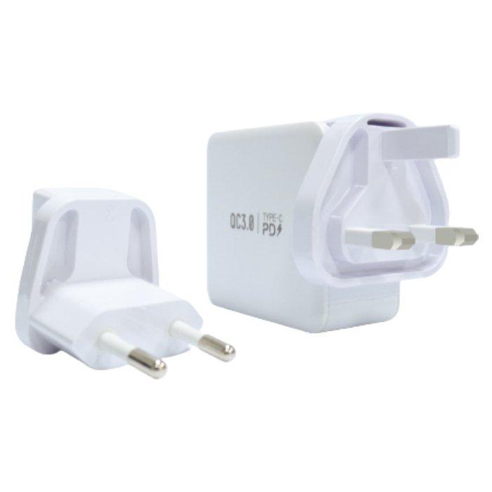 EQ Travel 65W 3 USB Ports Wall Charger (AC065WH)