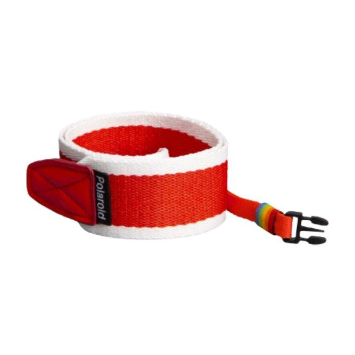 Polaroid Flat Camera Strap - Red Stripe
