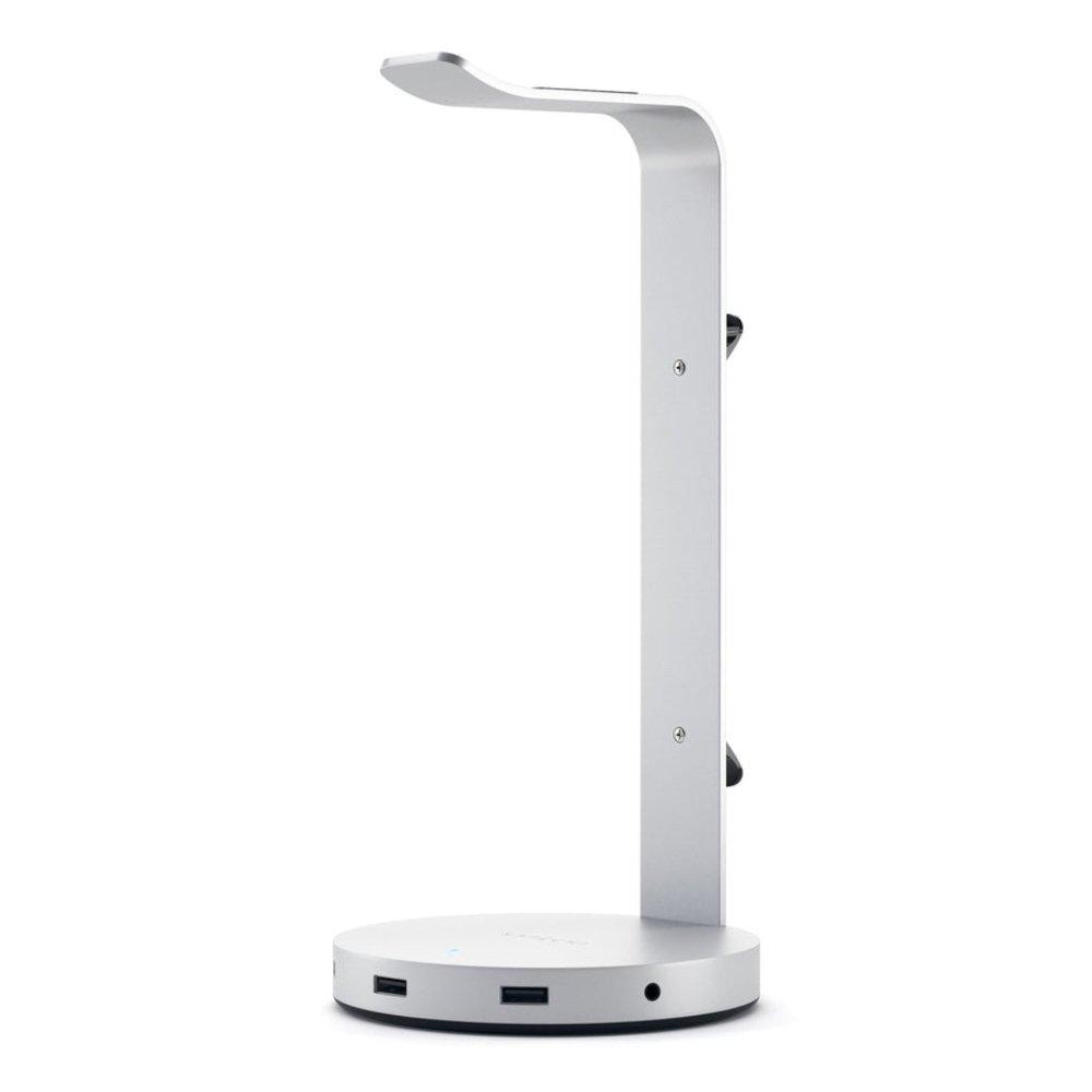 موزع وحامل السماعة من الألمنيوم من ساتشي - فضي