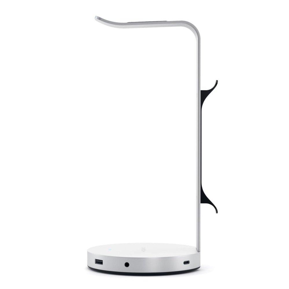 موزع وحامل السماعة من الألمنيوم من ساتشي - فضي