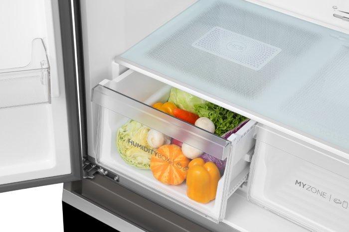 ثلاجة بأربعة أبواب من هاير، 20.7 قدم مكعب، 858 لتر، HRF-820BG -أسود