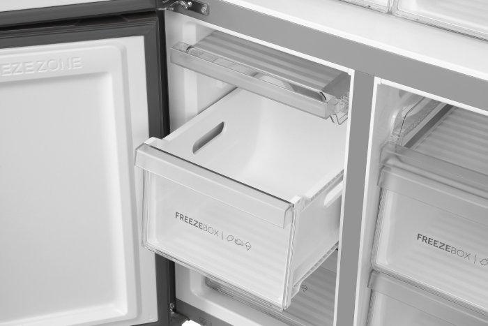 ثلاجة بأربعة أبواب من هاير، 20.7 قدم مكعب، 858 لتر، HRF-820BG -أسود