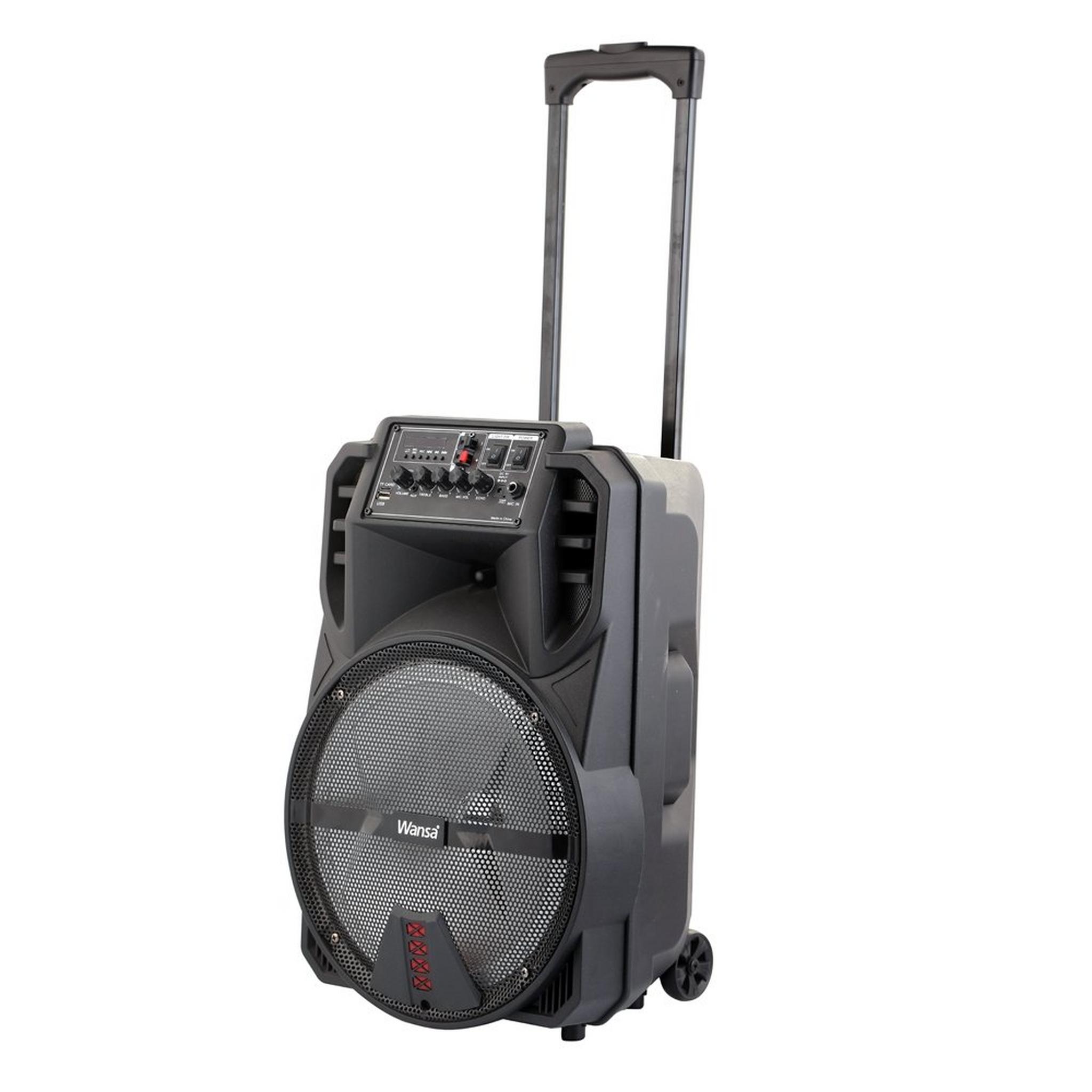 Wansa 30W PartyLight 12-inch Bluetooth Trolley Speaker (TMS-1250)