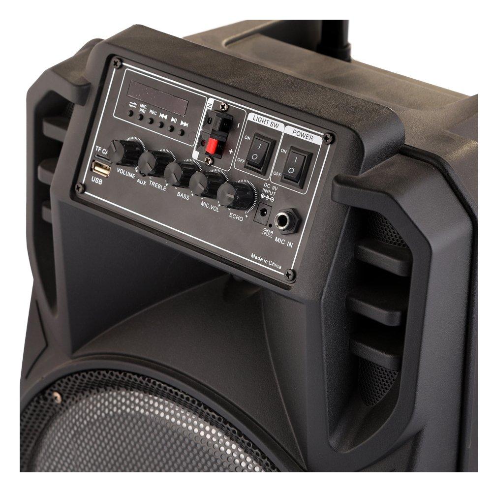 Wansa 30W PartyLight 12-inch Bluetooth Trolley Speaker (TMS-1250)