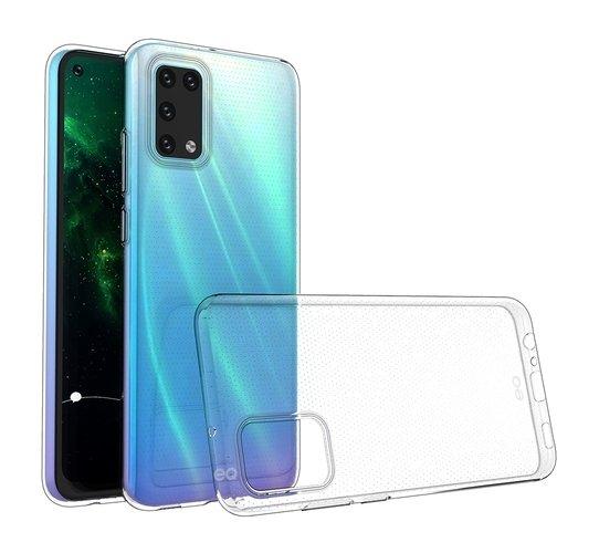 غطاء حماية مضاد للبكتيريا لسامسونج جالاكسي ايه02 5جي مع حزام من إي كيو - شفاف