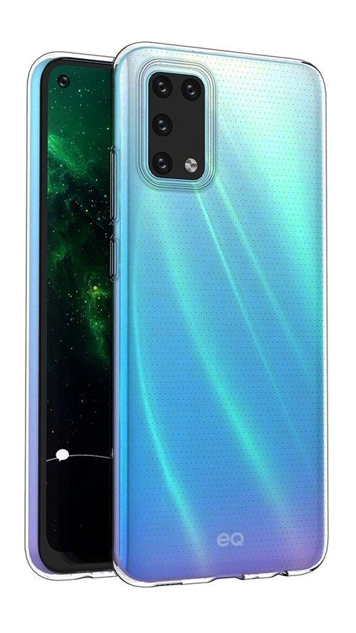 غطاء حماية مضاد للبكتيريا لسامسونج جالاكسي ايه02 5جي مع حزام من إي كيو - شفاف