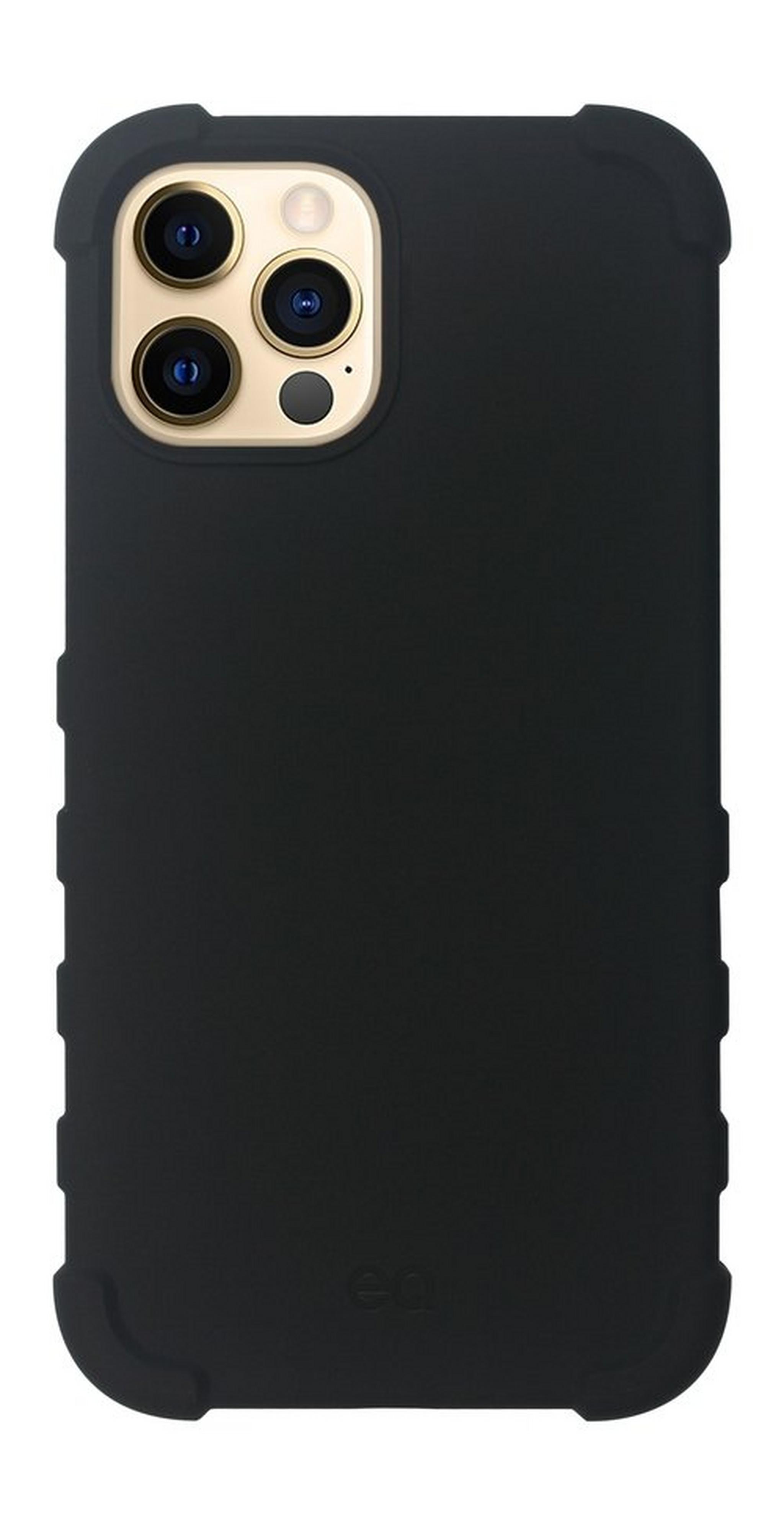 EQ Rugged Silicone Case for iPhone 12/12 Pro - Black