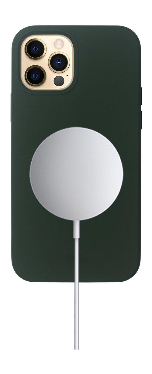 غطاء حماية ماج سيف من السيليكون لآيفون 12\12 برو من أي كيو - أخضر