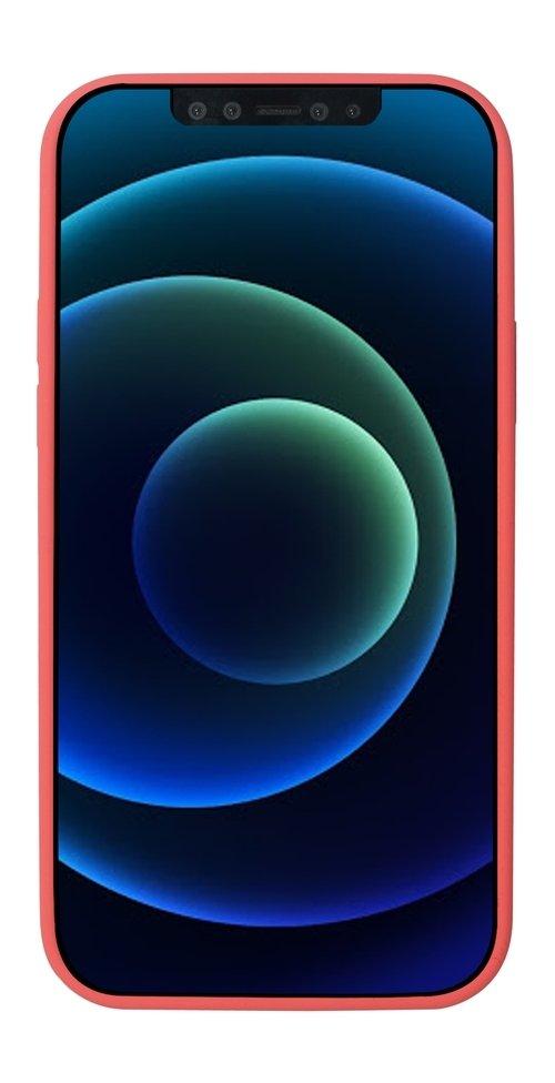 غطاء حماية ماج سيف من السيليكون لآيفون 12\12 برو من أي كيو - وردي