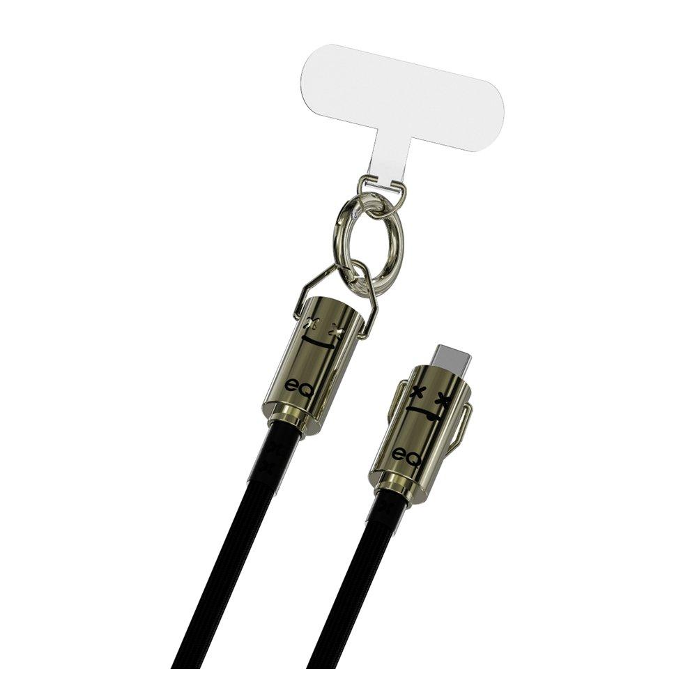 EQ USB-C to USB-C 60W 1.2m Cable - Black