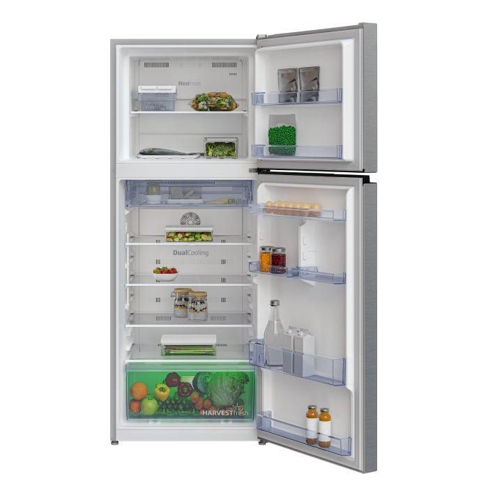 Beko Top Mount Refrigerator, 13.3CFT, 375 Liters, RDNT401XS - Silver