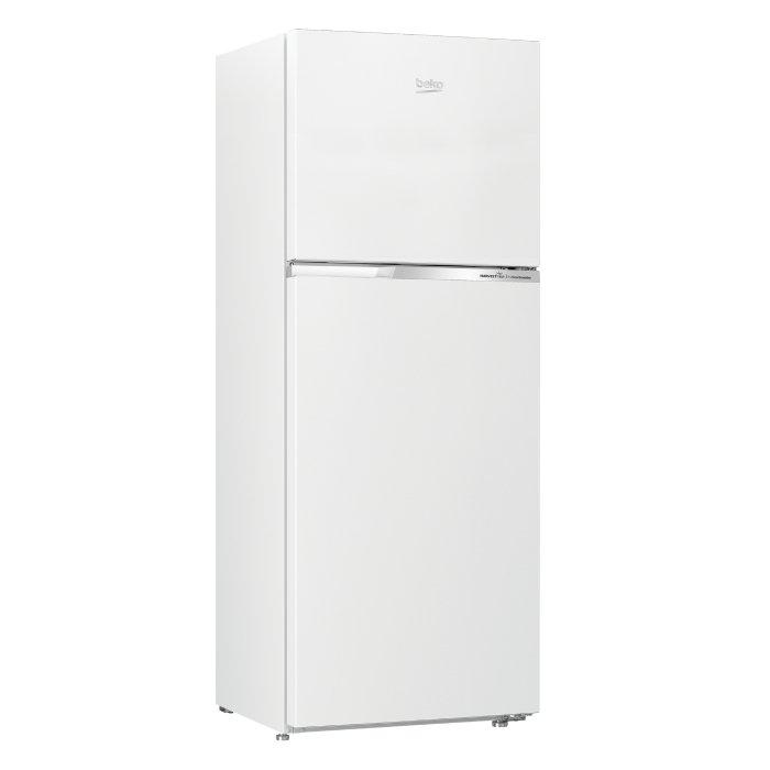 Beko Top Mount Refrigerator, 13.3CFT, 375 Liters, RDNT401W - White