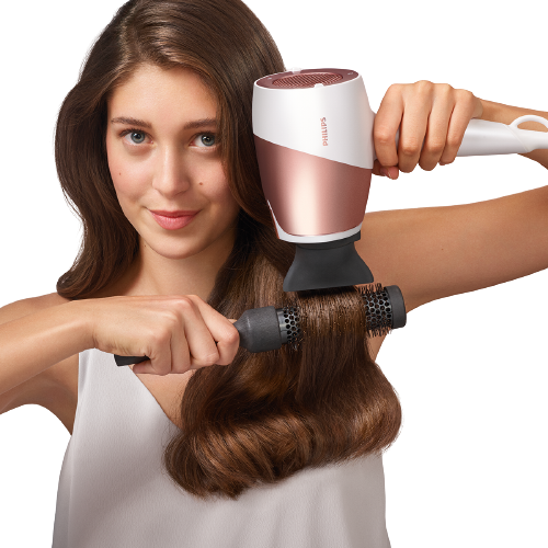 Philips Hair Dryer with SenseIQ & 3 Attachments (BHD827/03)