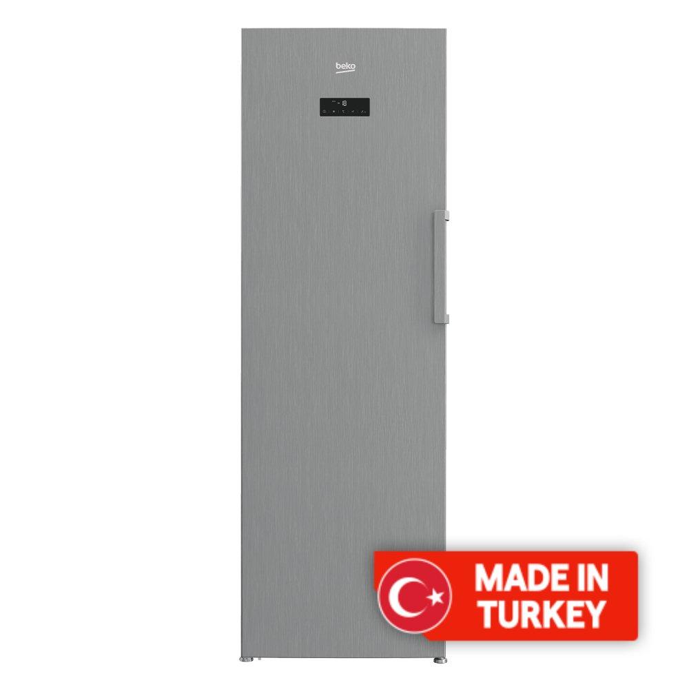 Buy Beko upright freezer, 12cft, 350-liters, rfne350e23px - titanium inox in Kuwait