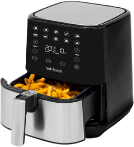 قلاية هوائية من نوتريكوك، قدرة 1500 واط، سعة 3.6 لتر، NC-AF204 - أسود