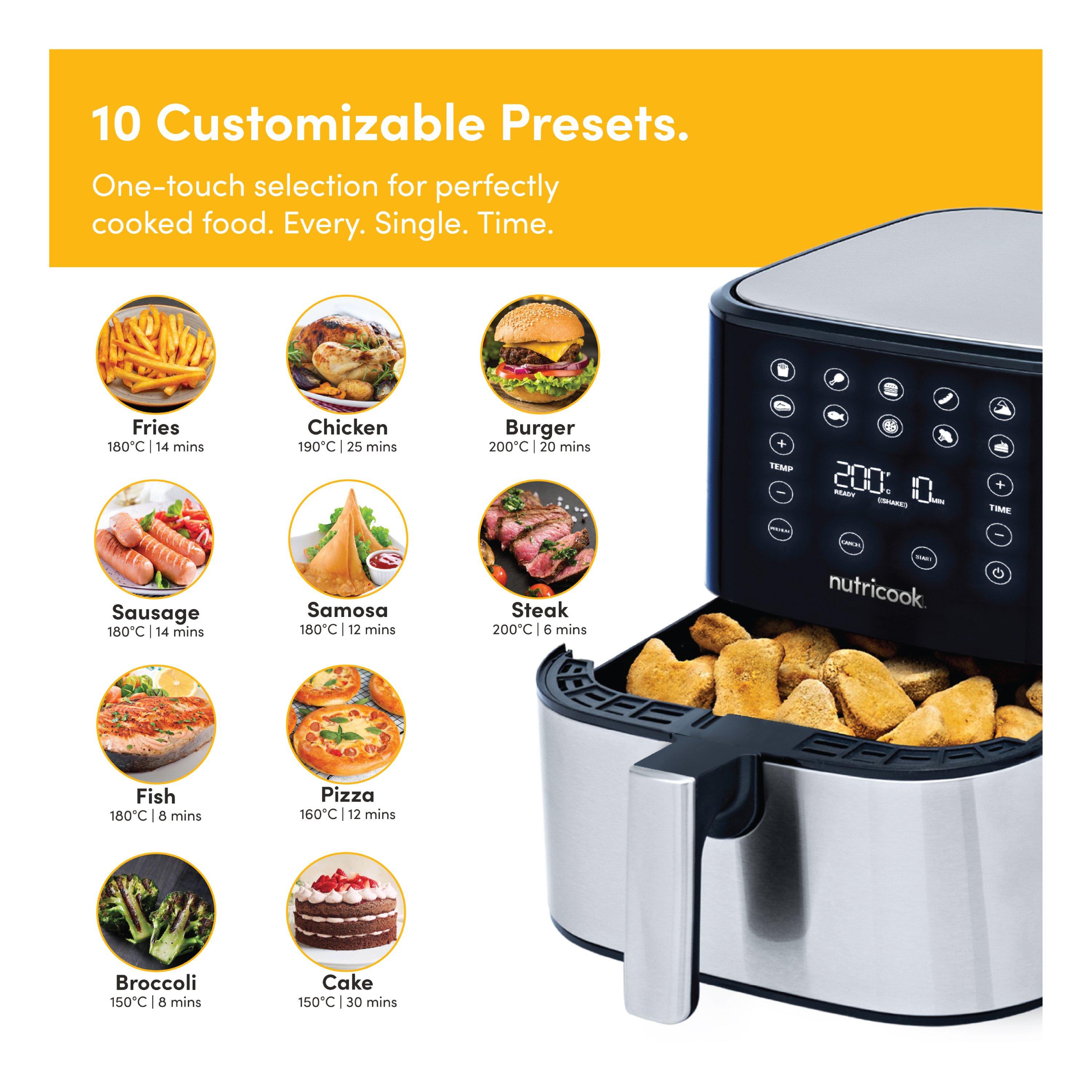 Nutricook Air Fryer, 1700W, 5.5L, NC-AF205 - Black