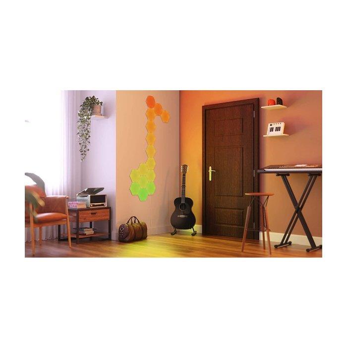 لوحات إضاءة بشكل سداسي من نانوليف – 15 قطعة