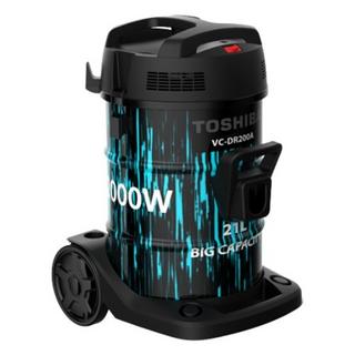 Buy Toshiba  drum vacuum cleaner, 2000w, 21 liters, vc-dr200abf -black/blue in Kuwait