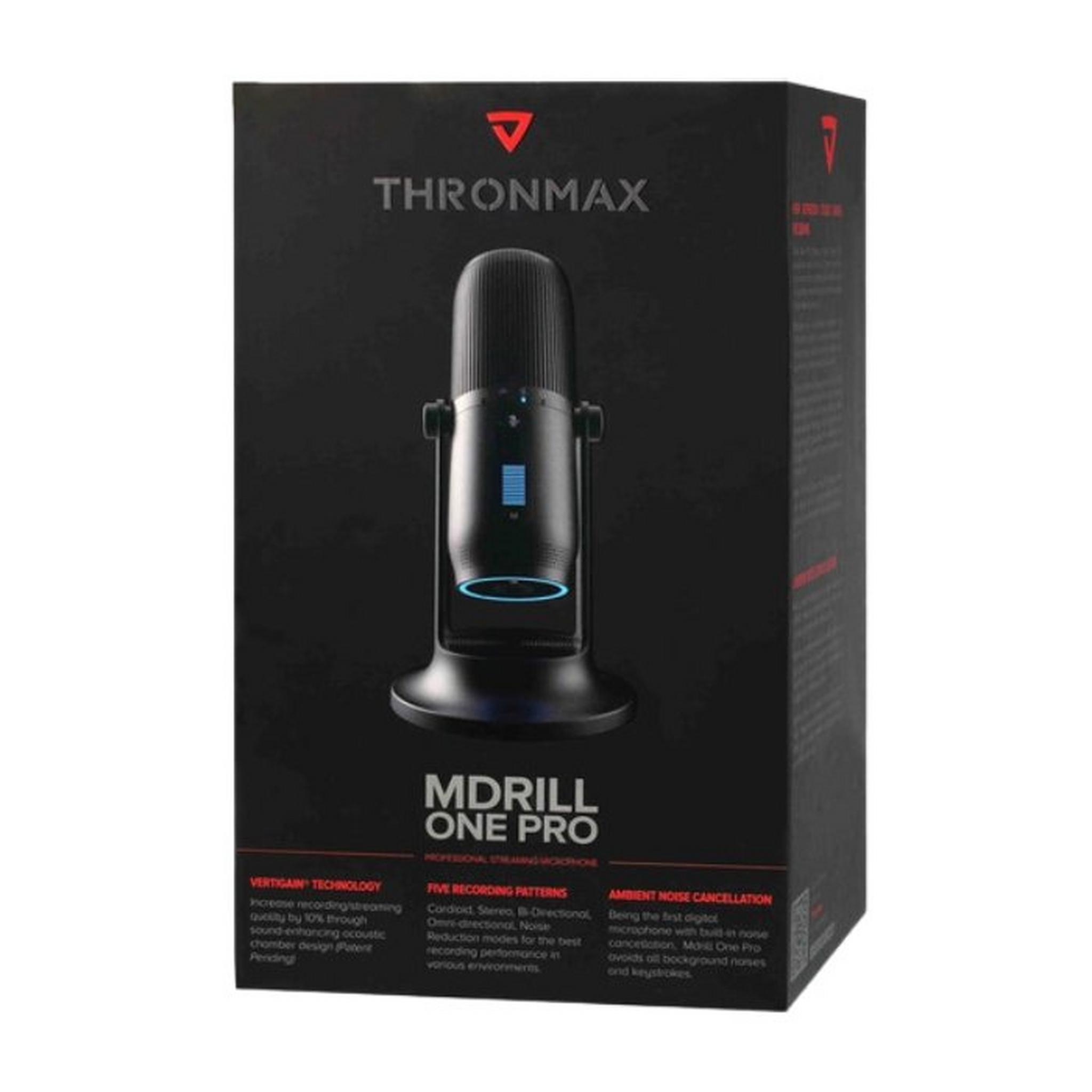 Thronmax MDrill One Pro USB Streaming Microphone  - Jet Black