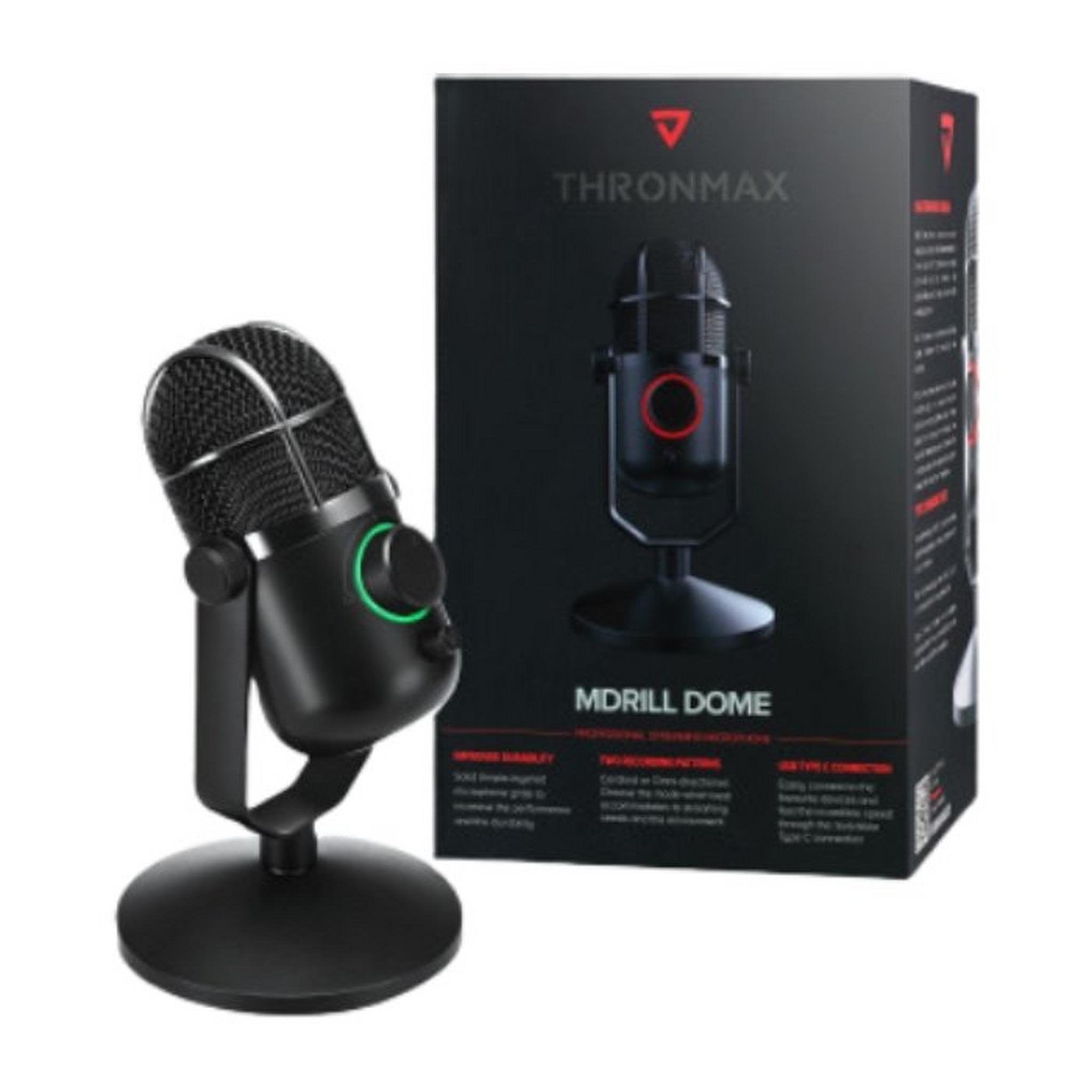 Thronmax MDrill Dome Plus USB Streaming Microphone -  Jet Black
