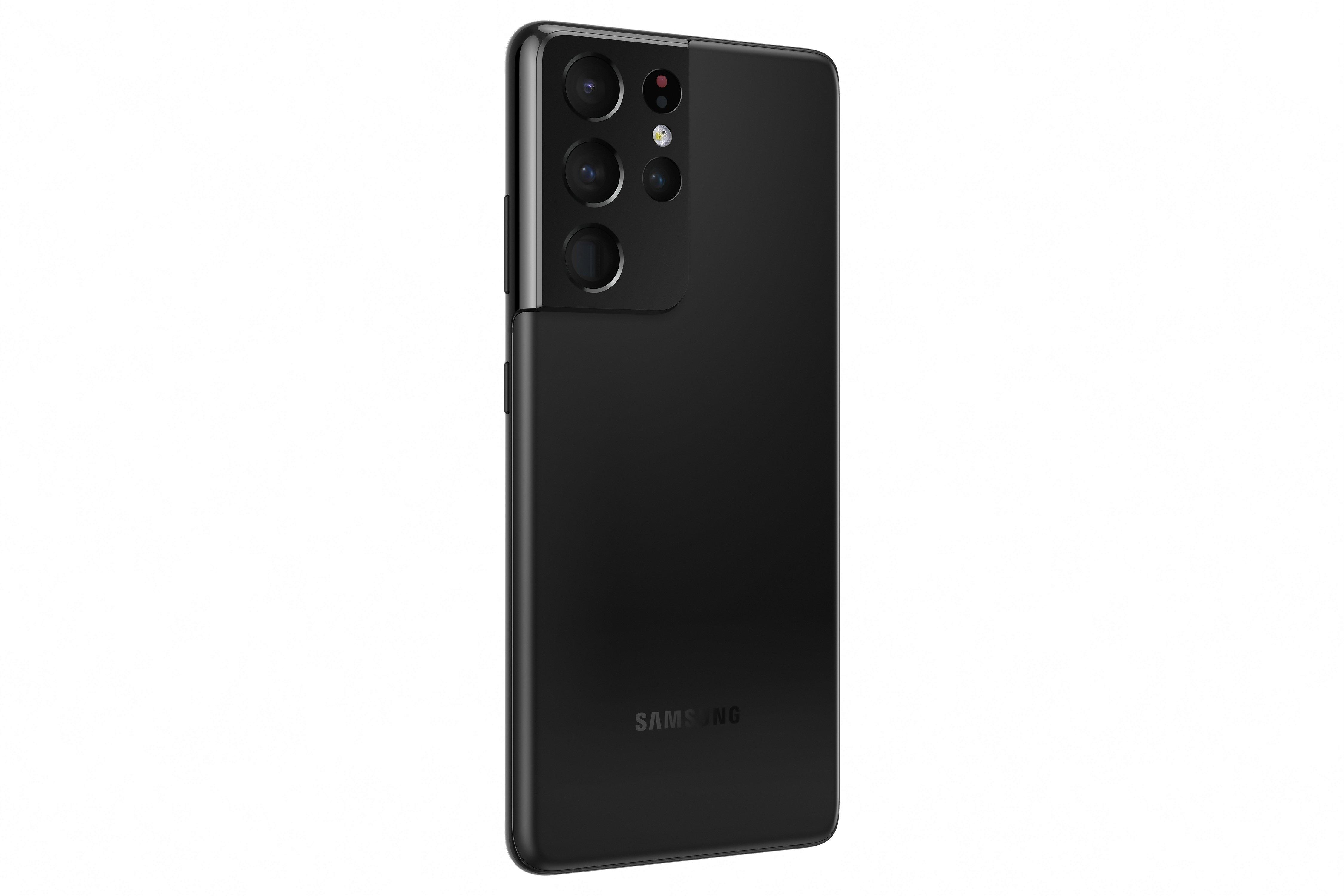 اطلب مسبقا: هاتف سامسونج جالاكسي اس 21 الترا (S21 Ultra)  بسعة 256 جيجابايت وتقنية 5 جي - أسود