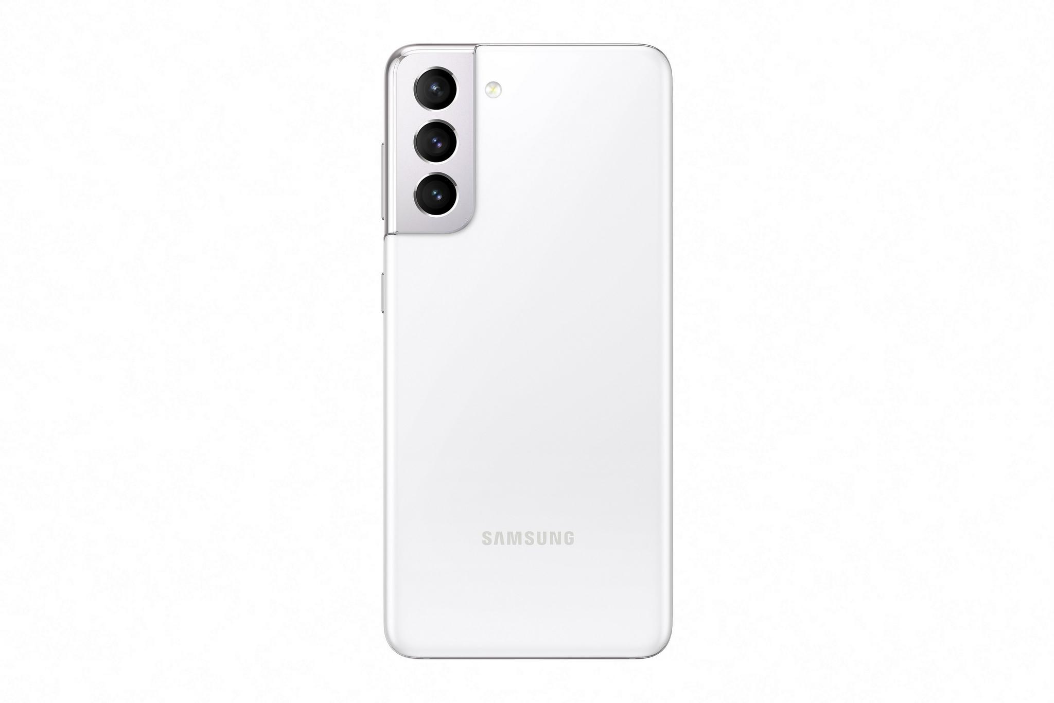 هاتف سامسونج جالاكسي اس 21  (S21) بسعة 128 جيجابايت وتقنية 5 جي - أبيض