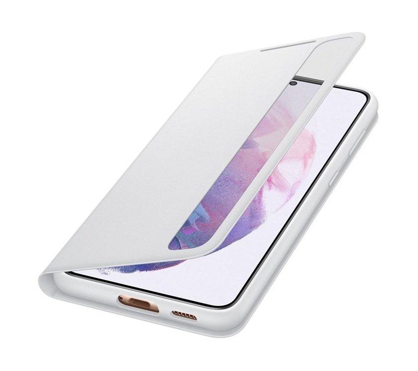 غطاء الحماية سمارت كلير فيو لسامسونج جالاكسي اس 21+ - رمادي