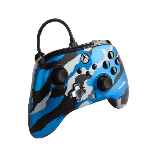 يد تحكم سلكية لأجهزة اكس بوكس  سيريز اكس | اس من باورآي - أزرق معدني مموه
