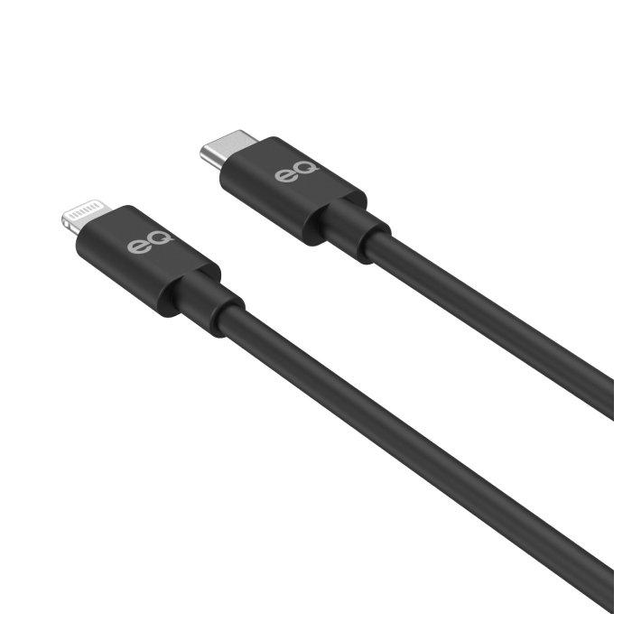 EQ Type-C to Lightning 1M Cable - Black