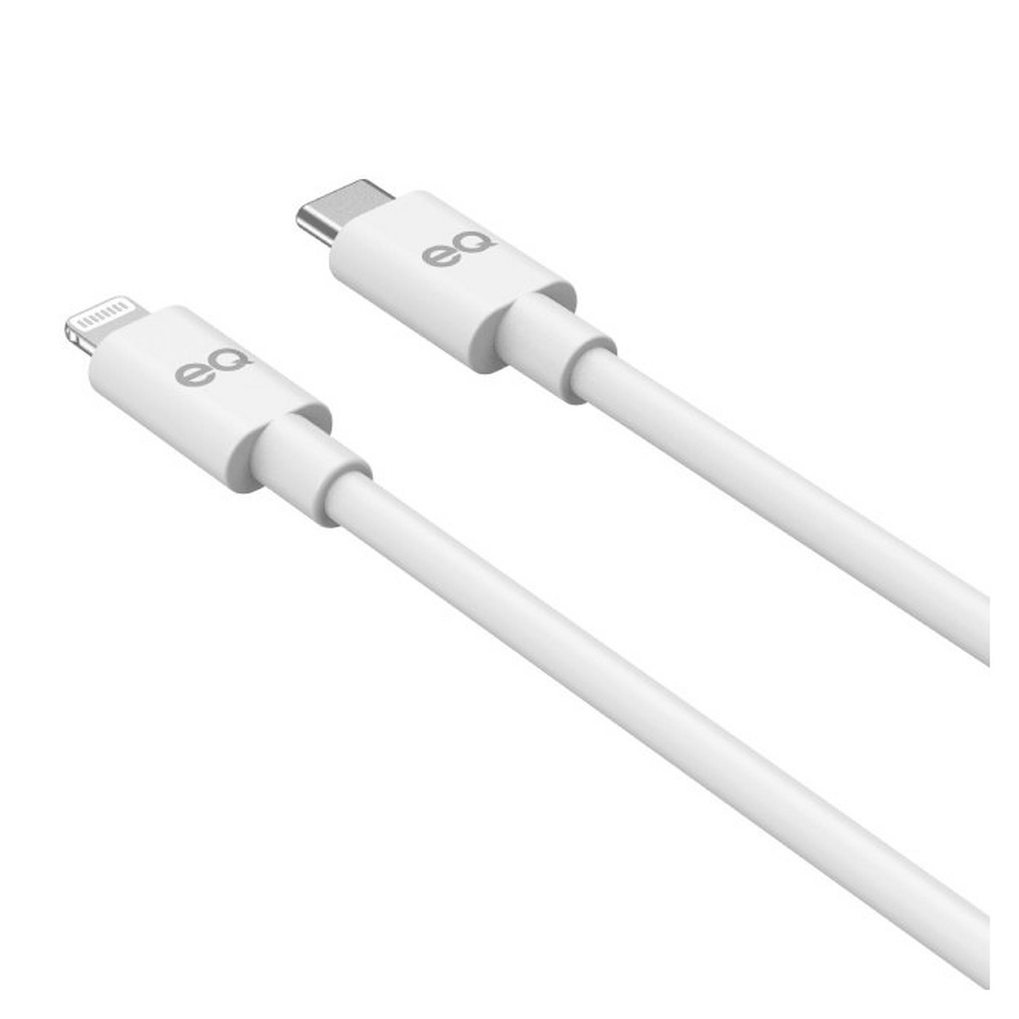 EQ Type-C to Lightning 1M Cable - White