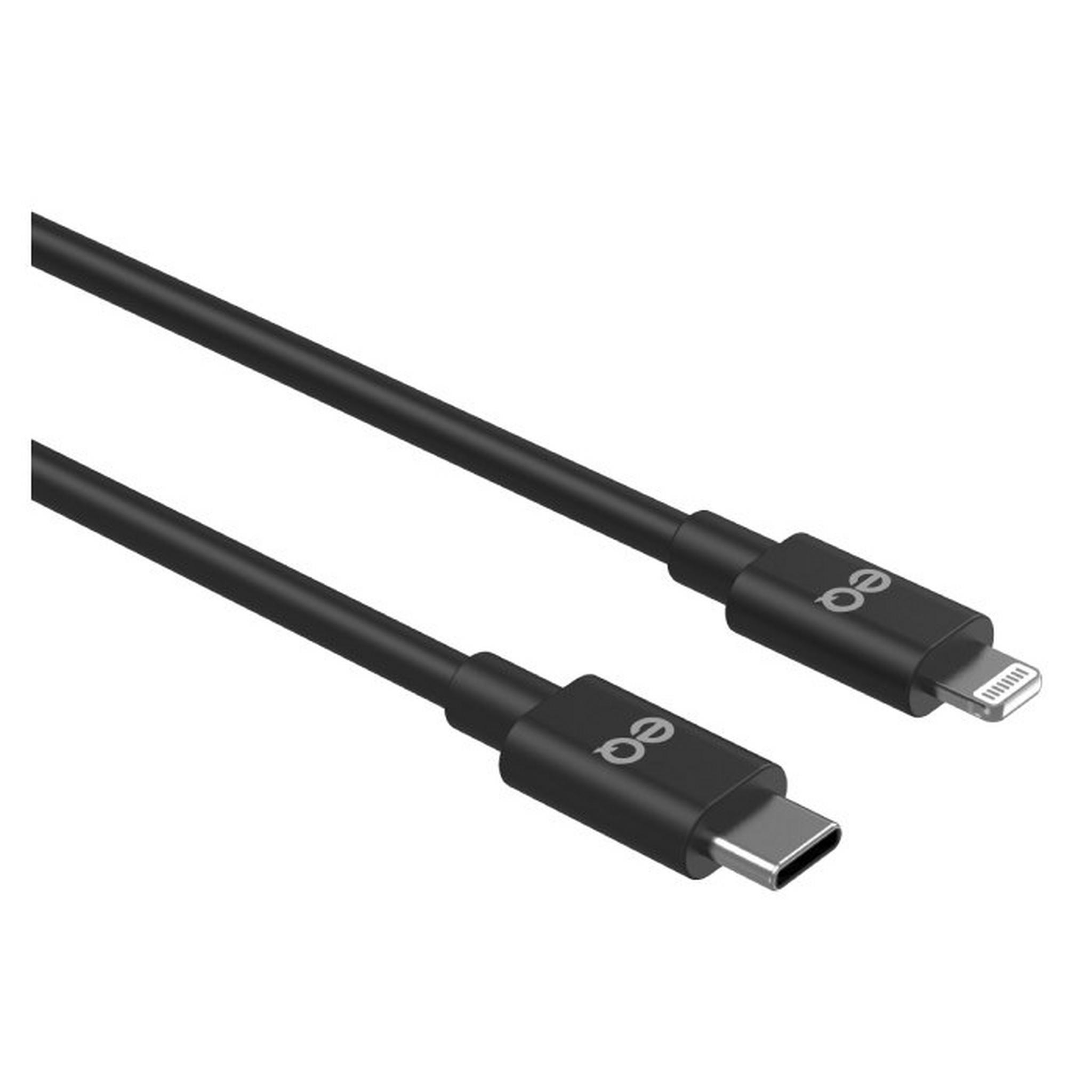 EQ Type-C to Lightning 2M Cable - Black